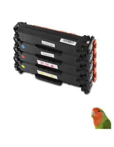 CF380X-CF381A-CF382A-CF383A PACK HP 4 TONER COMPATIBLES M470 / M476 SERIES
