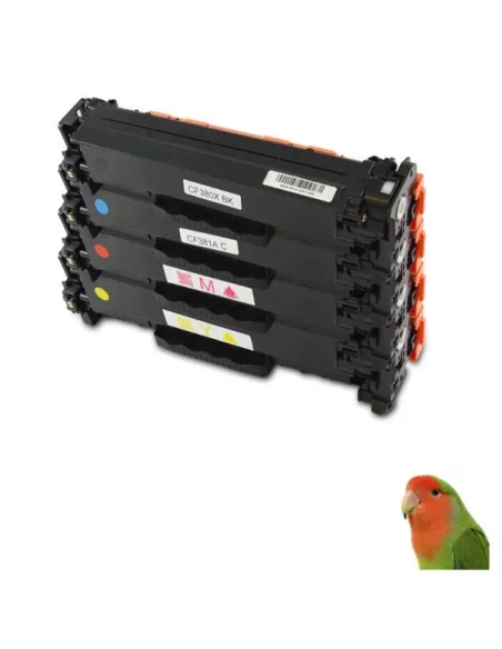 CF380X-CF381A-CF382A-CF383A PACK HP 4 TONER COMPATIBLES M470 / M476 SERIES