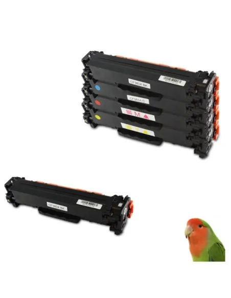 CF380X-CF381A-CF382A-CF383A PACK HP 5 TONER COMPATIBLES M470 / M476 SERIES