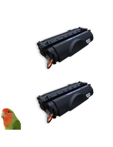 pack 2 toner Premium compatible alta calidad negro hp 53a (q7553a)