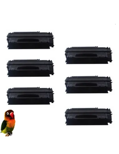 pack 6 Toner HP 49x Q5949X N49x Negro COMPATIBLE para HP LaserJet 1320 3390 3392﻿