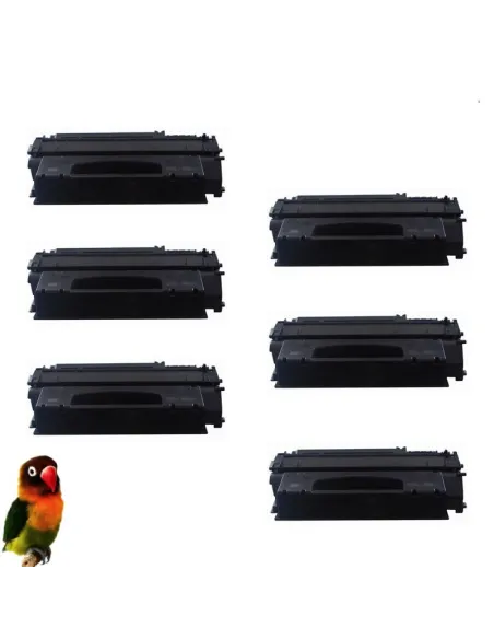 pack 6 Toner HP 49x Q5949X N49x Negro COMPATIBLE para HP LaserJet 1320 3390 3392﻿