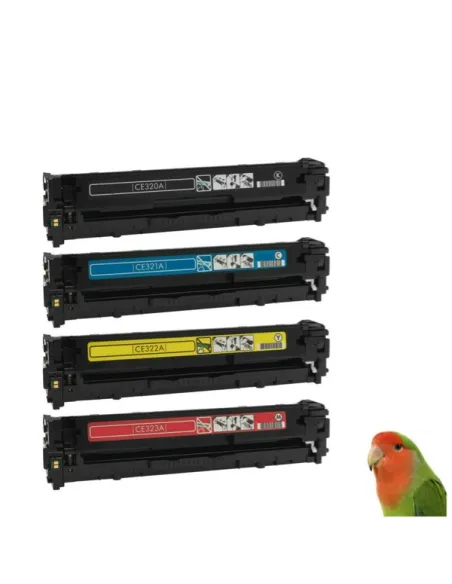 HP CE320A-CE321A-C322A-CE323A pack 8 tóners compatibles 