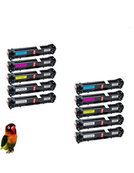 HP CE320/1/2/3 HP 128A PACK 8 toner compatibles LASERJET CP1525 CM1415 CP1525
