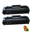 lot 2 toners HP CE505A / TONER 05A compatibles HP Laserjet  P2035 P2055