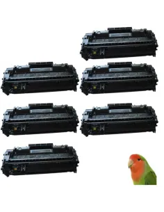 pack 6 toners HP CE505A / TONER 05A compatibles HP Laserjet  P2035 P2055