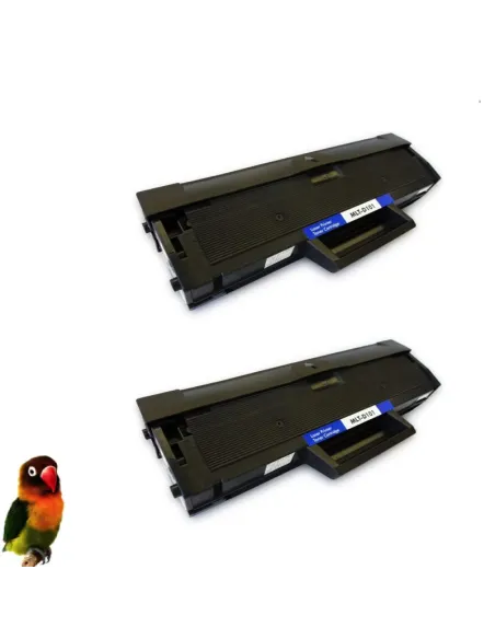 2x Toner compatible para Samsung MLT-D101S (D101) SCX3400 ML2160 SCX3405 SF760