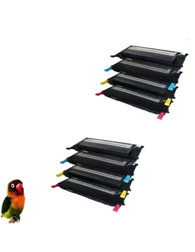 Pack 8 toner compatibles para Samsung CLP320/CLP325/CLX3180/CLX3185 CLT-4072S