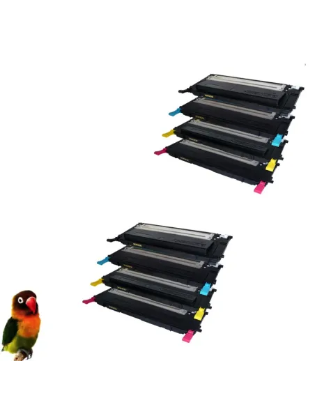 Pack 8 toner compatibles para Samsung CLP320/CLP325/CLX3180/CLX3185 CLT-4072S