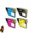 Pack 4 tintas compatibles Brother LC985 DCP-J125 DCP-J140W DCP-J315W DCP-J515