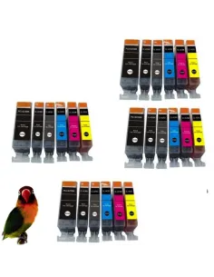 24 tintas para Canon PGI550/CLI551XL MG6350 MG7150 MG7550 IP8750 (con GRIS)