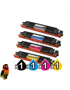 CANON CRG-729 pack 4 toner compatibles Canon LBP-7000 Series / LBP-7010 c / LBP-7018 c