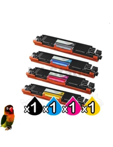 CANON CRG-729 pack 4 toner compatibles Canon LBP-7000 Series / LBP-7010 c / LBP-7018 c