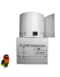 DK11202 Blanco62mmX100mm 300psc para Brother P-Touch QL1000 1050 1060 compatible