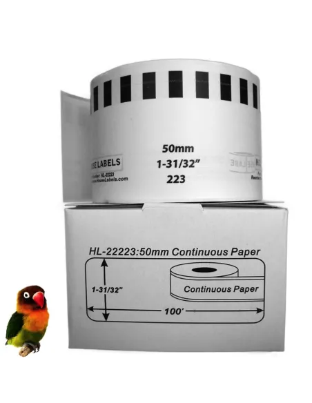 DK22223 Blanco 50mmX30.48mm para Brother P-Touch QL1000 1050 1060