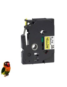 Brother TZE-621 NEGRO / AMARILLO CINTA ROTULADORA COMPATIBLE TZ-621
