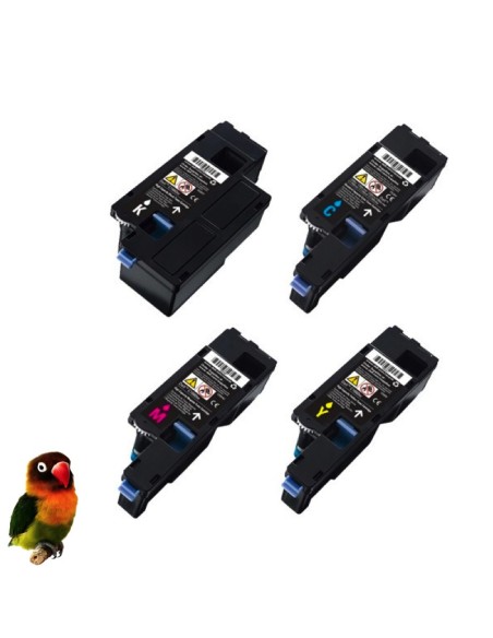 DELL C1660 / C1660W PACK 4 TONERS COMPATIBLES