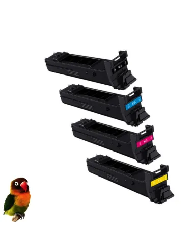 KONICA MINOLTA MAGICOLOR 4650 - 4690 - 4695 pack 4 toners compatibles