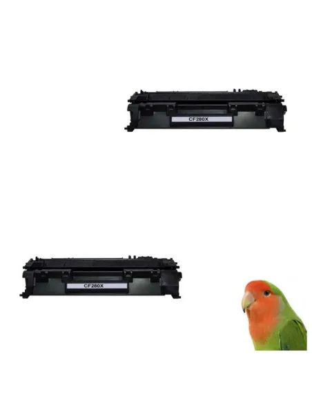 pack 2x HP CF280X tóner compatible  Laserjet Pro 400 M401 / M425 ALTA CAPACIDAD