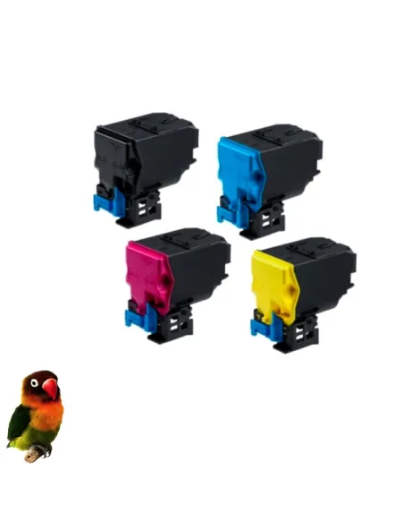 KONICA MINOLTA BIZHUB C25 PACK 4 TONERS COMPATIBLES