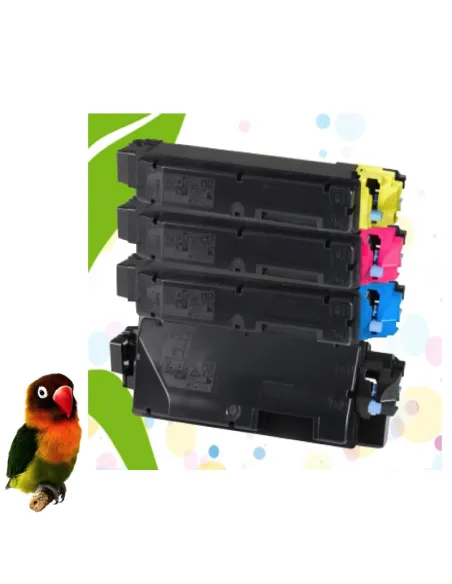 PACK 4 TONERS KYOCERA TK5150 toner compatibles  Ecosys P6035cdn M6035cidn M6535cidn