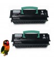 2 x Toner Compatible calidad Premium Lexmark E250-E350-E352
