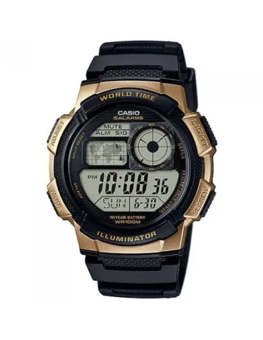 Reloj hombre Casio Digital AE-1000W-1A3 correa resina - hora mundial