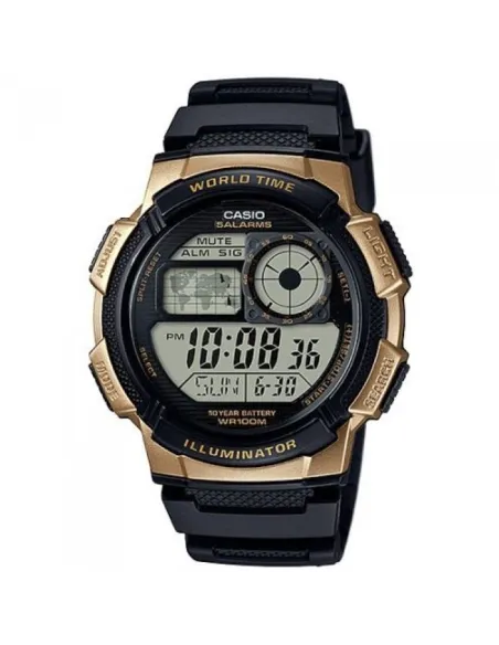 Reloj hombre Casio Digital AE-1000W-1A3 correa resina - hora mundial