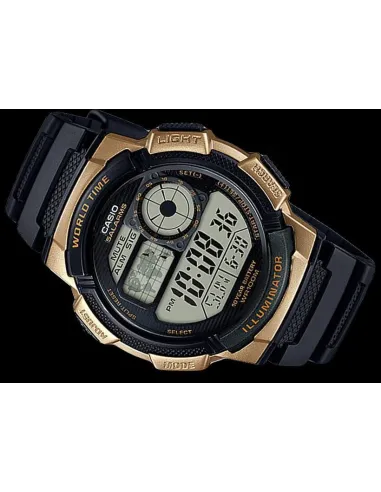 Reloj hombre Casio Digital AE-1000W-1A3 correa resina - hora mundial