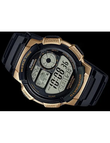Reloj hombre Casio Digital AE-1000W-1A3 correa resina - hora mundial