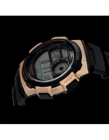 Reloj hombre Casio Digital AE-1000W-1A3 correa resina - hora mundial
