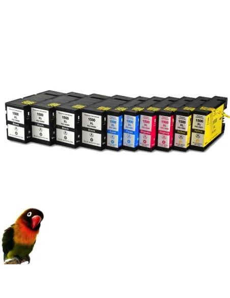 PACK PGI-1500XL 4 cartuchos compatibles (bk-c-m-y) Canon Maxify MB2000 / MB2050 / MB2300 / MB2350