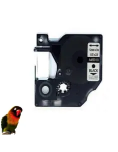 DYMO 45010 NEGRO / TRANSPARENTE CINTA ROTULADORA compatible