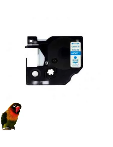 DYMO 45010 NEGRO / TRANSPARENTE CINTA ROTULADORA compatible