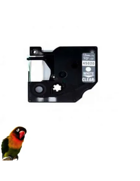 DYMO 45020 BLANCO / TRANSPARENTE CINTA ROTULADORA GENERICA S0720600