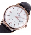 Reloj Automatico hombre Orient Bambino FAC00002W dial blanco 40mm correa cuero (admite cuerda manual)