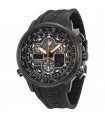 Reloj hombre Citizen Navihawk A-T Black Dial Black Rubber Men’s Watch JY8035-04E energía solar