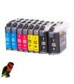 8 tintas compatibles LC529xl /LC525XL  DCP-J100 / DCP-J105 / MFC-J200