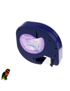 DYMO LETRATAG 12267 NEGRO/TRANSPARENTE CINTA ROTULADORA GENERICA S0721530