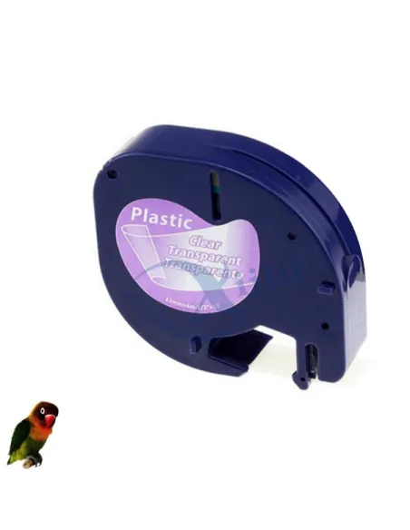 DYMO LETRATAG 12267 NEGRO/TRANSPARENTE CINTA ROTULADORA GENERICA S0721530