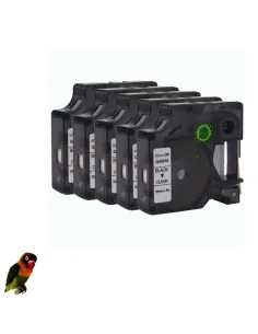 DYMO 45010 NEGRO / TRANSPARENTE CINTA ROTULADORA compatible