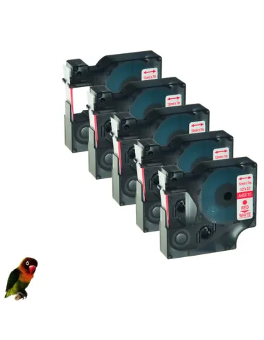 DYMO 45015 ROJO / BLANCO CINTA ROTULADORA GENERICA S0720550