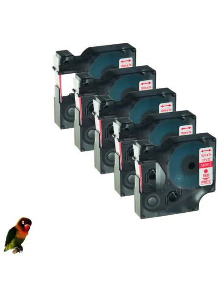DYMO 45015 ROJO / BLANCO CINTA ROTULADORA GENERICA S0720550