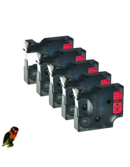 DYMO 45017 NEGRO / ROJO CINTA ROTULADORA GENERICA S0720570