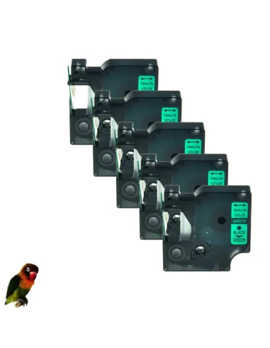 DYMO 45019 NEGRO / VERDE CINTA ROTULADORA GENERICA S0720590