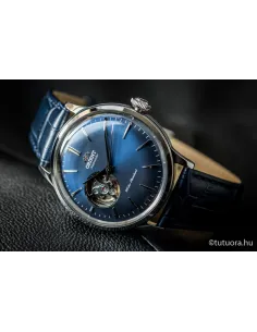 reloj hombre automático Orient RA-AG0005L OPEN HEART esfera azul correa cuero 2