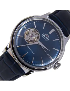 reloj hombre automático Orient RA-AG0005L OPEN HEART esfera azul correa cuero