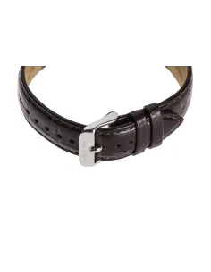 Reloj hombre automático Orient RA-AP0002S esfera plateada correa cuero marrón 2
