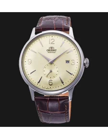 Reloj hombre automático Orient Bambino RA-AP0003S beige correa cuero