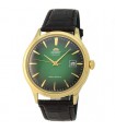 reloj automático hombre Orient Bambino FAC08002F dial verde 41.5mm correa cuero